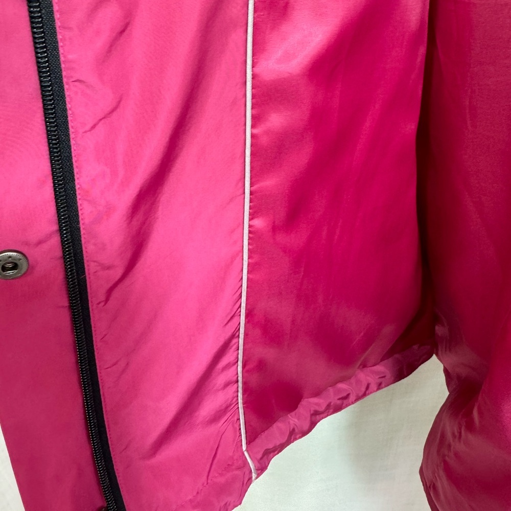 DKNY Donna Karan New York Water Resistant Swing Raincoat Magenta Pink Size S - Picture 6 of 14